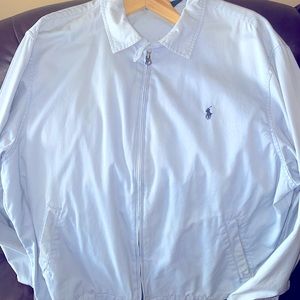 Sky blue polo jacket